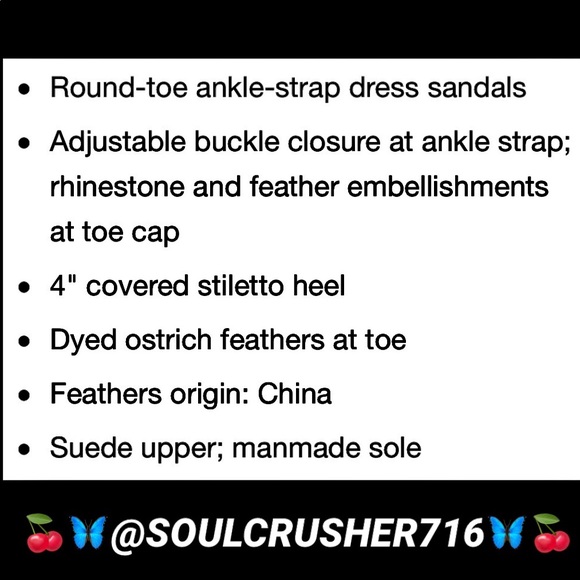 IVANKA TRUMP SUEDE/JEWELED OSTRICH FEATHER HEELS - Picture 7 of 8